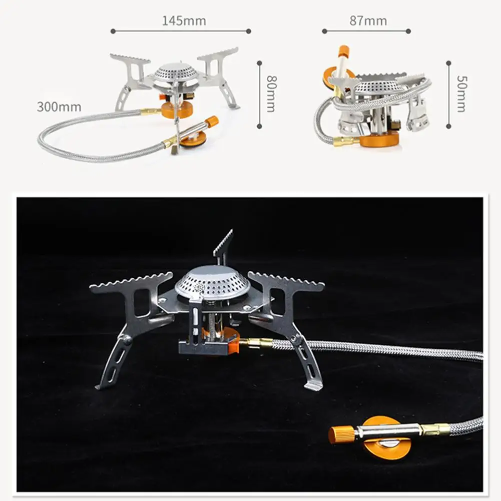 Camping Gas Stove Portable Mini Pocket Stove Split Burner Outdoor Gas Stove Camping Gas Portable Mini Pocket