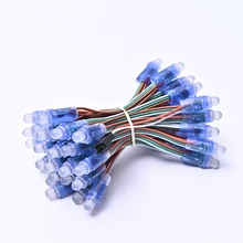 

50pcs DC5V 12mm Full Color RGB LED Pixel Light Module IP68 Waterproof RGB Color 2811 IC Digital LED Christmas String Light