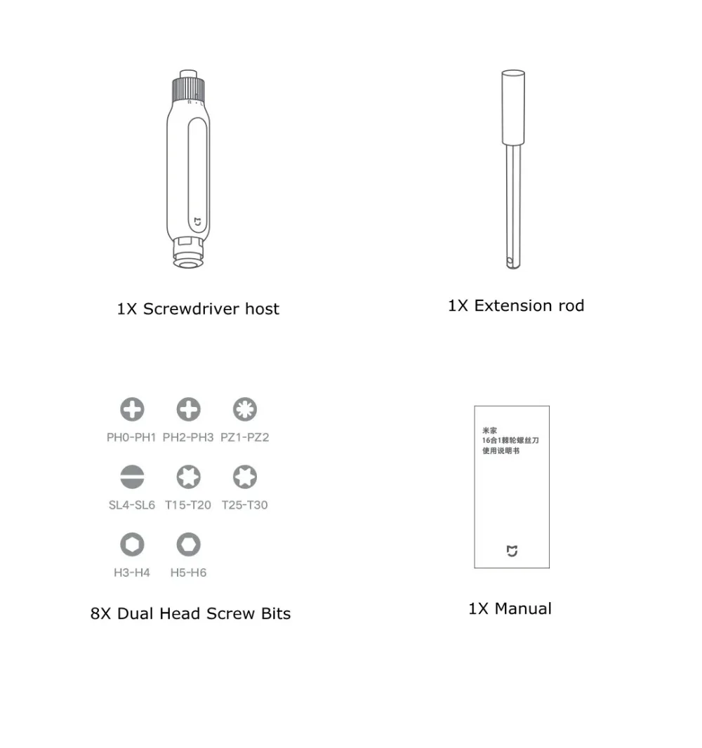 Xiaomi Mijia 16 in 1 Ratchet Screwdriver Precision Or Xiaomi Daily Use Screwdriver Kit 24 Precision Magnetic Bits Alluminum