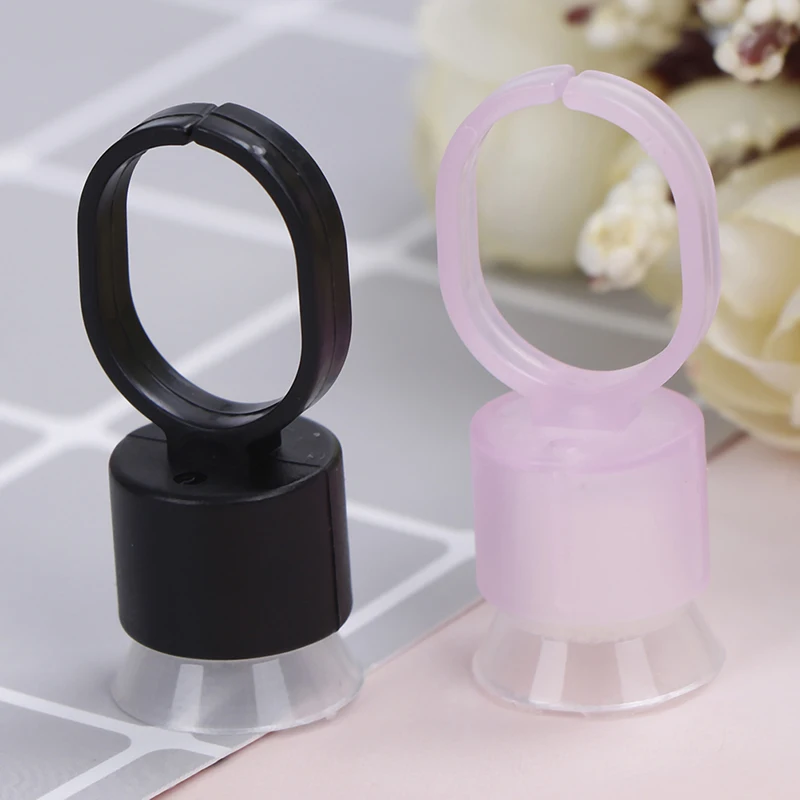 10Pcs Sponge Microblading Tattoo Ink Cup Cap Pigment Ring Holder Container Black Pink Supply Tattoo Tool Permanent Makeup