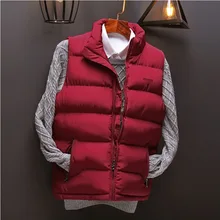 Couples Men down Feather Cotton Vest Men's Spring And Autumn Korean-style Trend Handsome Waistcoat Coat Men's Warm Vest