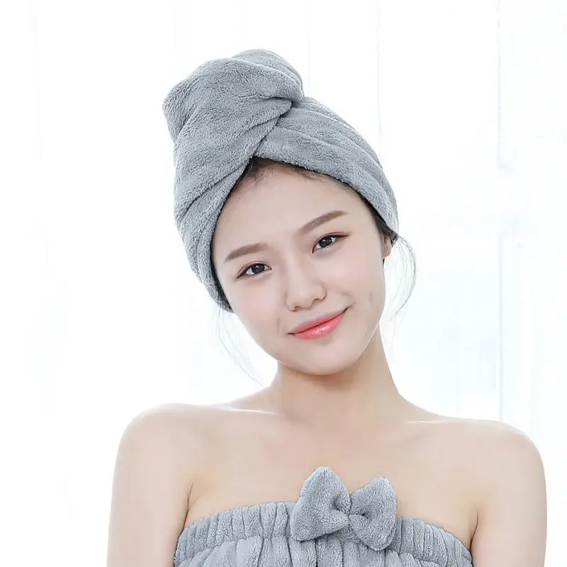Волшебное быстросохнущее полотенце из микрофибры, Впитывающее Влагу, полотенце для ванной и душа, шапка