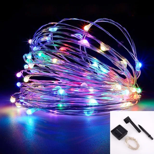 Outdoor Solar String Fairy Lights 10M 20M 30M LED Solar Lamps 100/200/300leds Waterproof Christmas Decoration for Garden Street solar powered fairy lights Solar Lamps