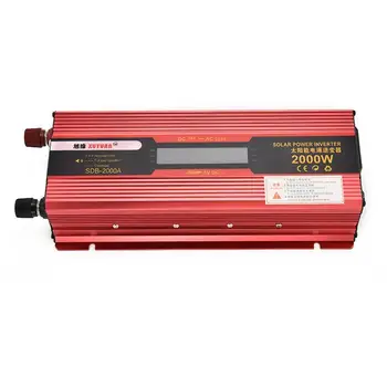 

DC 12V To AC 110V 220V USB Ports Automobile Power Inverter With LCD Display 2000W Max Car Power Converter