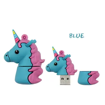 

8G Colorful Cute Horse USB2.0 Flash Drives Memory Stick Pen Drive U Disk Pendrive Memory Stick for Laptops Notebooks