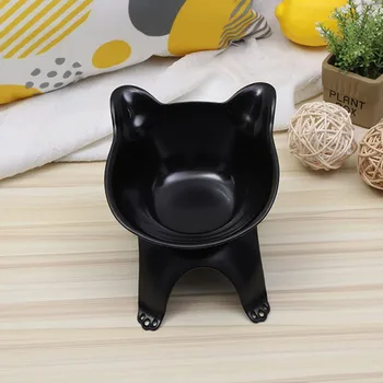 Elevated Bowls For Cats Durable Single Double Cat Bowls Cat Feeding Watering Supplies Dog Feeder