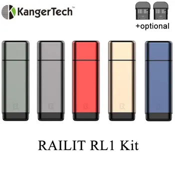 

Original Kanger RAILIT RL1 Pod Kit with 2ml Tank and 500mah Built-in Battery Electronic Cigarette Kangertech MTL Vaporizer