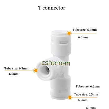 

Heman Garden Three Way Slip Lock Quick Connectores Water Pipe joint Mist Colling Reptile Fogger Accessories