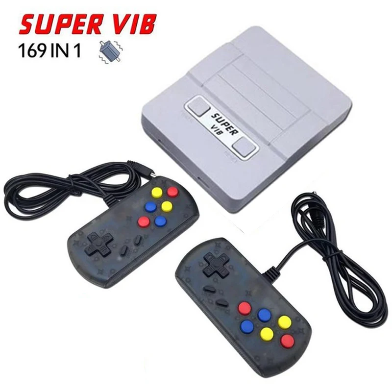 Супер VIB ТВ игры Вибрация Мини ТВ игровая консоль 8 бит Ретро видео игровая консоль встроенный 169 игры Ручной игровой плеер подарок