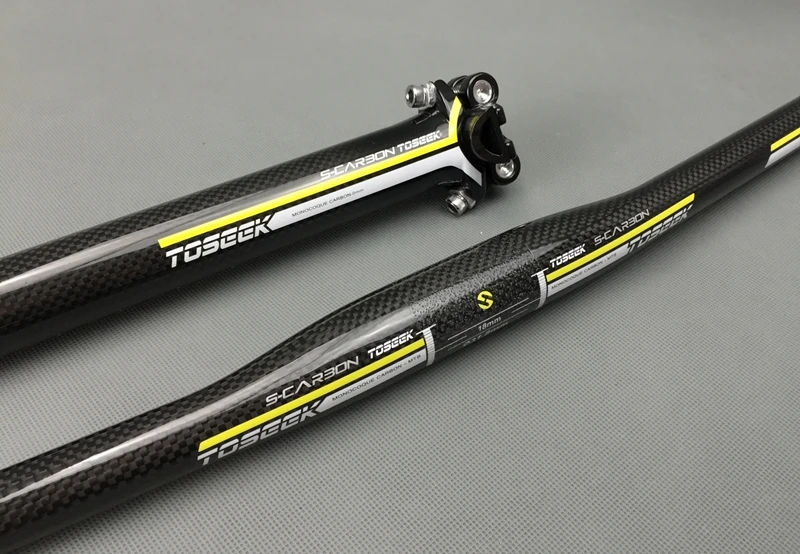 Велосипедные комплекты для руля руль TOSEEK плоского подъема + стержень