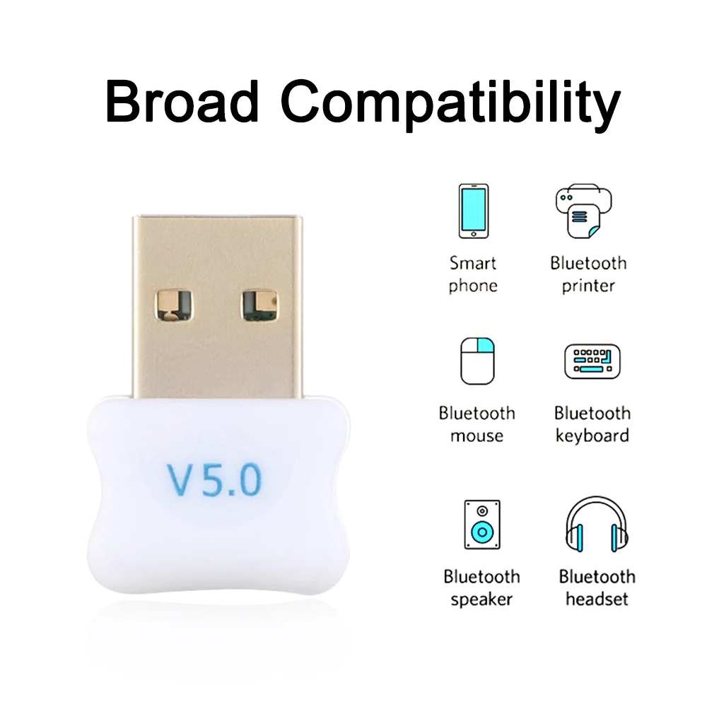 1 шт. стерео аудио музыкальный приемник передатчик Bluetooth V5.0 ключ USB адаптер с приводом CD беспроводной Bluetooth адаптер
