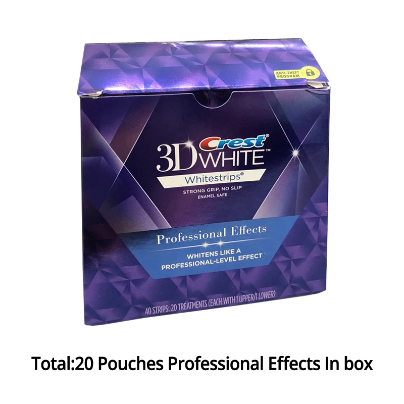 20pouch in box VIP 3D белые отбеливатели для зубов - Цвет: 20pouch in box