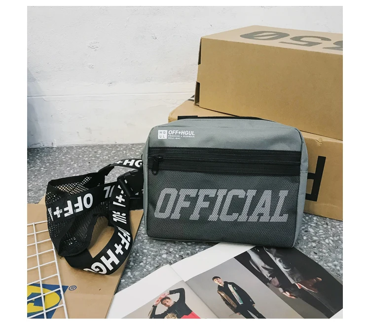 The same frock vest bag tide brand function hip-hop tactics level II vest disco bag multi-pocket chest bag