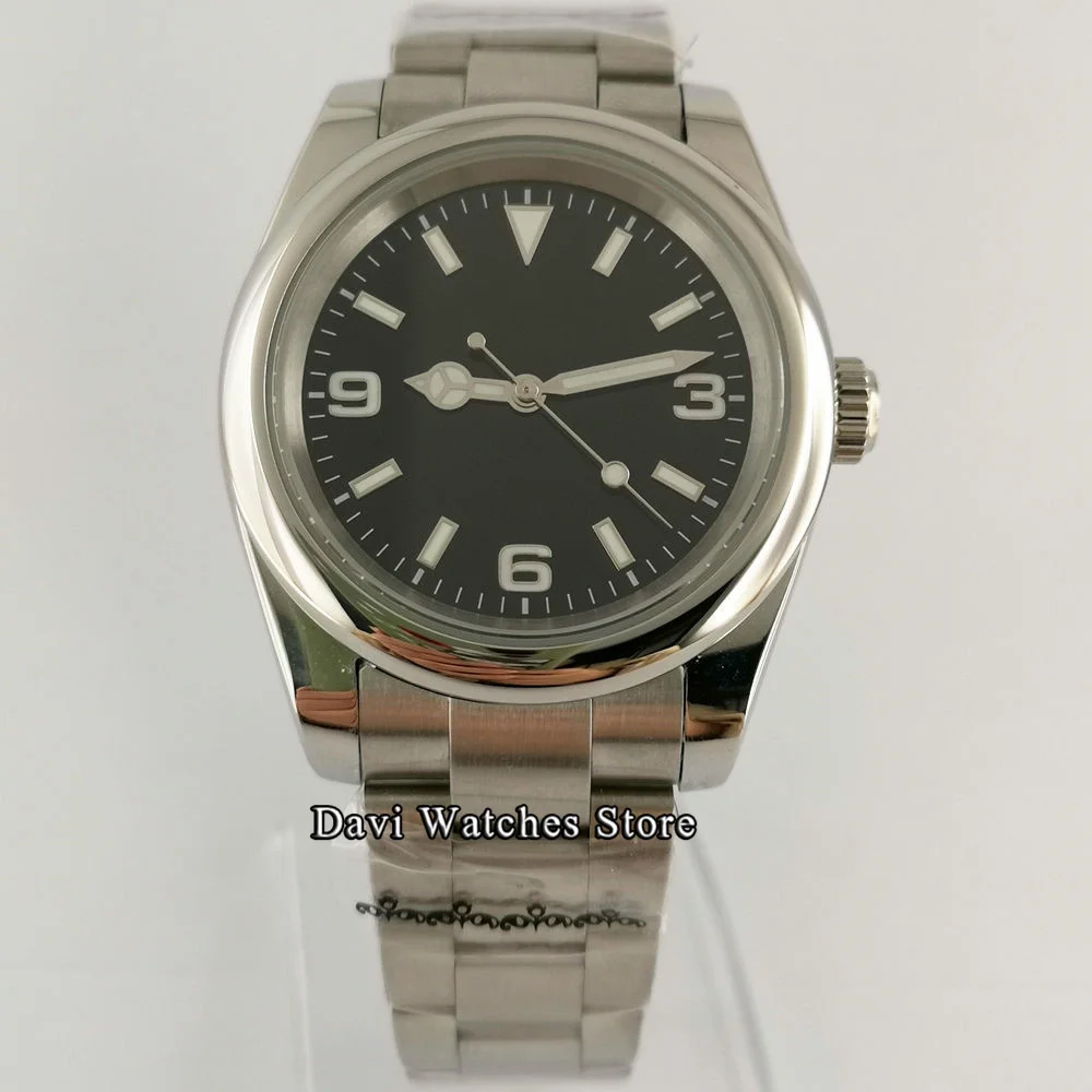 

36mm Bliger Sterile Top Mens Men's Watches Luminous Sapphire Glass NH35 Movement Men Mechanical Automatic Wristwatch