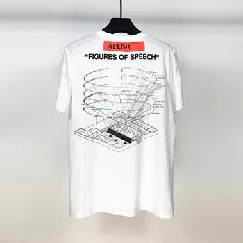 

2020 Spring Summer Style Top Quality VIRGIL ABLOH Figures Of Speech Men Women T Shirt Couples Oversized Cotton Tees