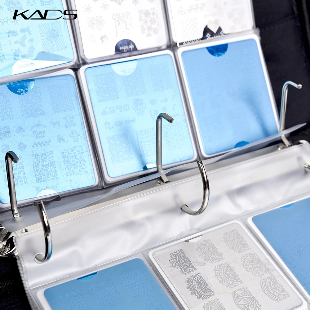 KADS ногтей штамповки мешок Шаблон трафарет Красота инструменты штамповка сумка