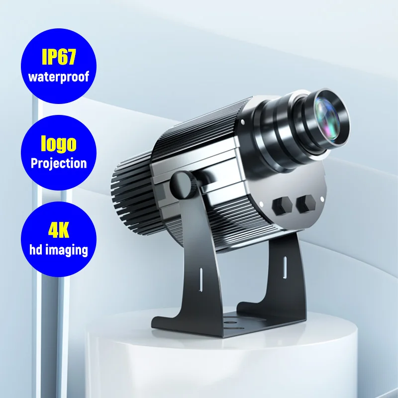 US $125.00 Customized 80W Aluminum IP67 Logo Light Projection Gobo Lamp LED Advertising Projector Outdoor