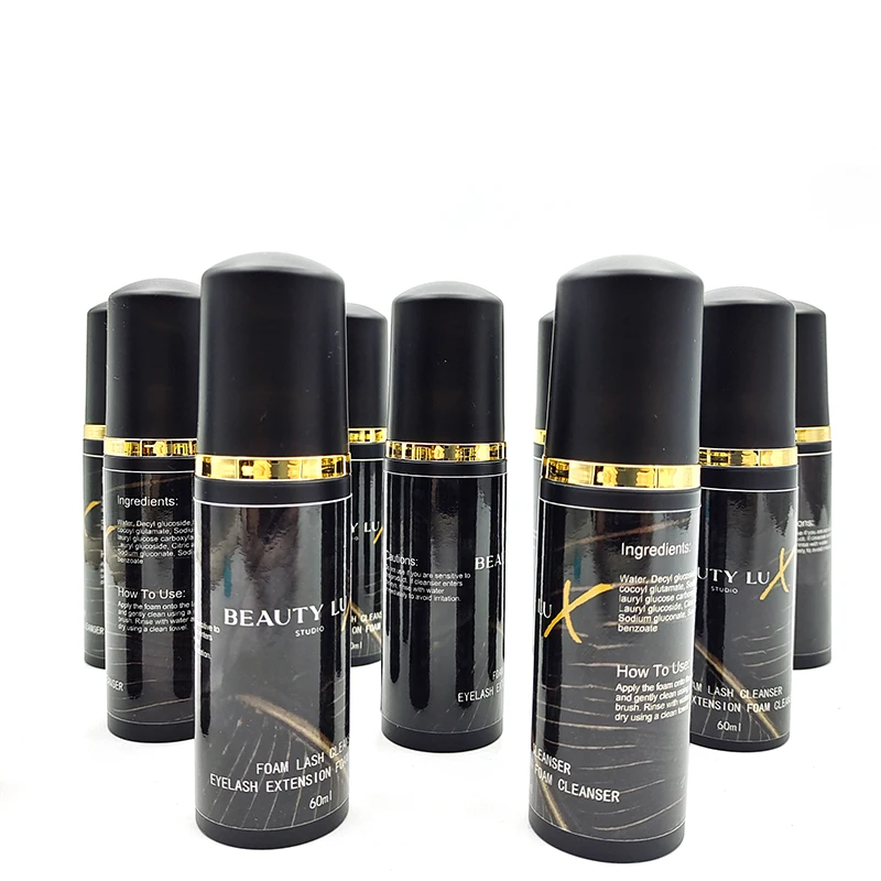 Lash Cleanser Shampoo for Eyelash Extension Wholesale Clean Tools No Irritation Eyelash Foam Soap Bluk Private Label Shampoo 4