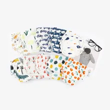 Лидер продаж; летние спортивные штаны для малышей; Чистый хлопок; марлевые моющиеся Детские тренировочные штаны с принтом из мультфильма; Штаны для подгузников