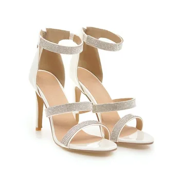 

Big Size Fashionable Rhinestone High Heel Sandals high heels sandals women shoes woman summer ladies