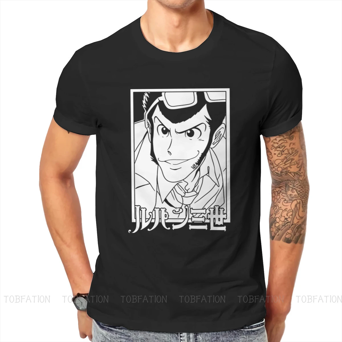 Camiseta de Lupin The Third Daisuke Jigen para hombre, camisa de Anime, camiseta distintiva, sudaderas originales, nueva tendencia|Camisetas|