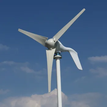 

400w New Arrival 1.3m Start Up Three Phase AC 12v 24v 48v Wind Turbine home use wind Generator with MPPT Controller Free Energy