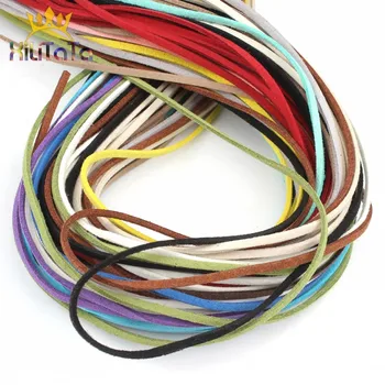 

5M Flat Faux Suede 10 Colors Korean Velvet Leather Cord Rope String For DIY Jewelry Making Bracelet Necklace Accessories