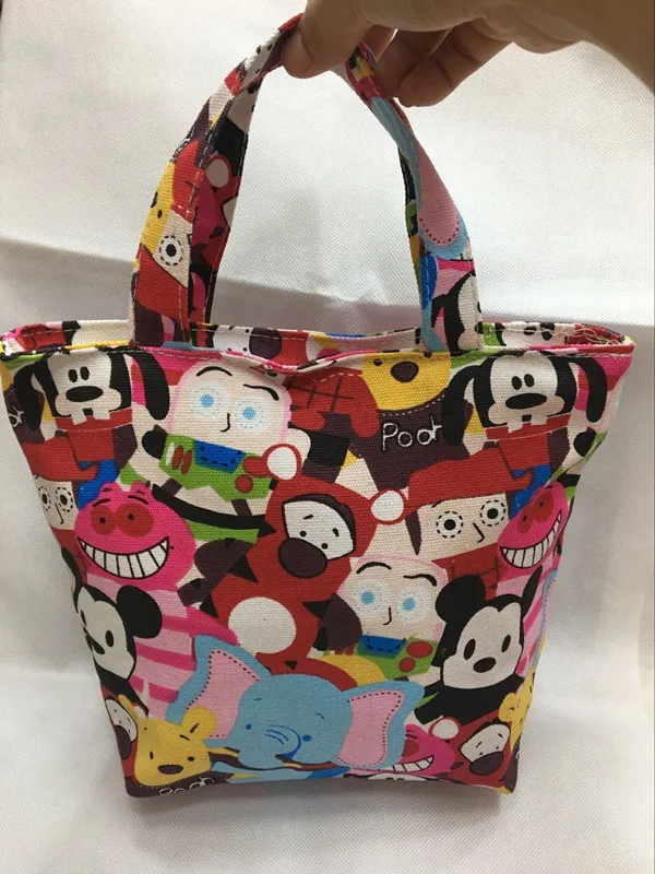 As Picture11 Унисекс 1 шт. синий Doraemon Модные Портативные холщовые сумки для обедов Аниме Сумка для пикника коробка для еды сумка для хранения для женщин девочек дети - Цвет: As Picture11