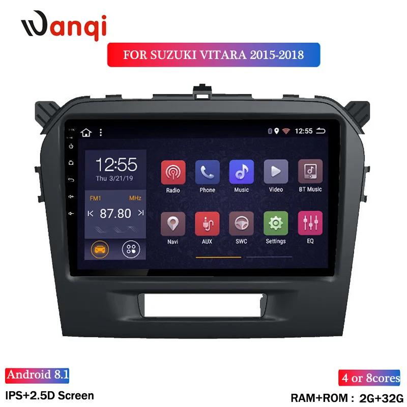 Автомобильный мультимедийный плеер 9 дюймов Android 8 1 DVD для Suzuki Vitara 2015 2016 2017 2018 2019 GPS