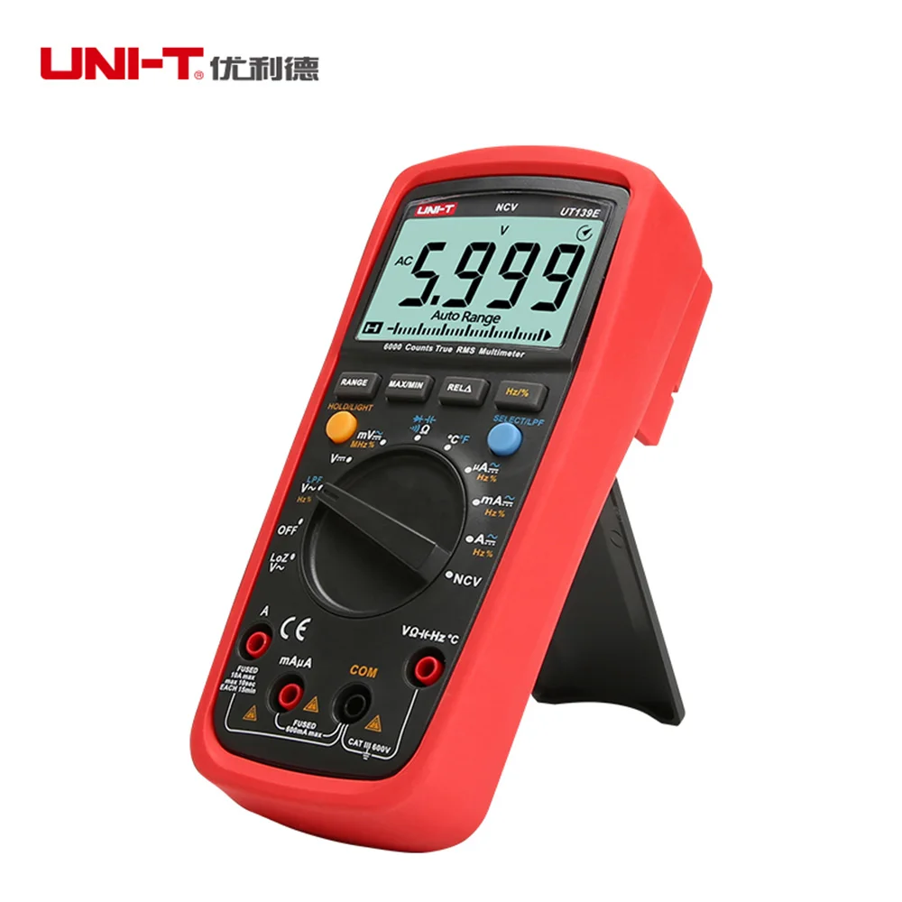 UNI-T UT139E True RMS мультиметр Авто/ручной 6000 отсчетов DMM LPF LoZ NCV тестер