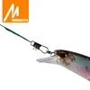 MEREDITH Anti Bite Steel Fishing Line 15cm-30cm Steel Wire Leader With Swivel Fishing Accessory Lead Core Leash Fishing Wire 4