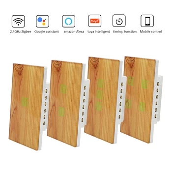 

zigbee smart light switch tuya wireless remote control 3 gang touch wifi wall switch google home alexa