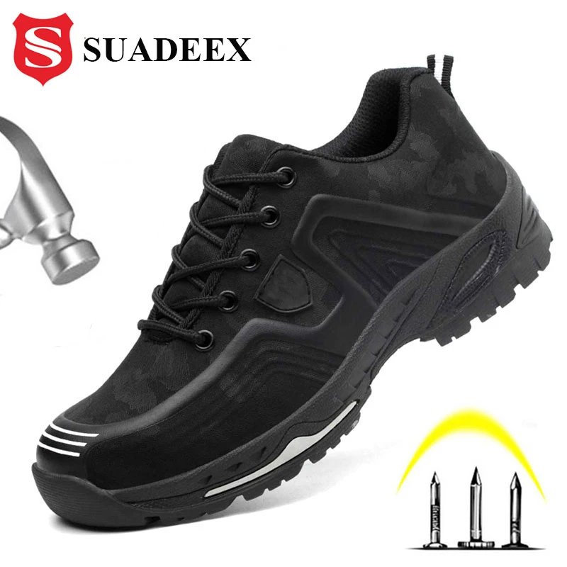 SUADEEX S3 Безопасная рабочая обувь для мужчин рабочие ботинки с защитой от ударов