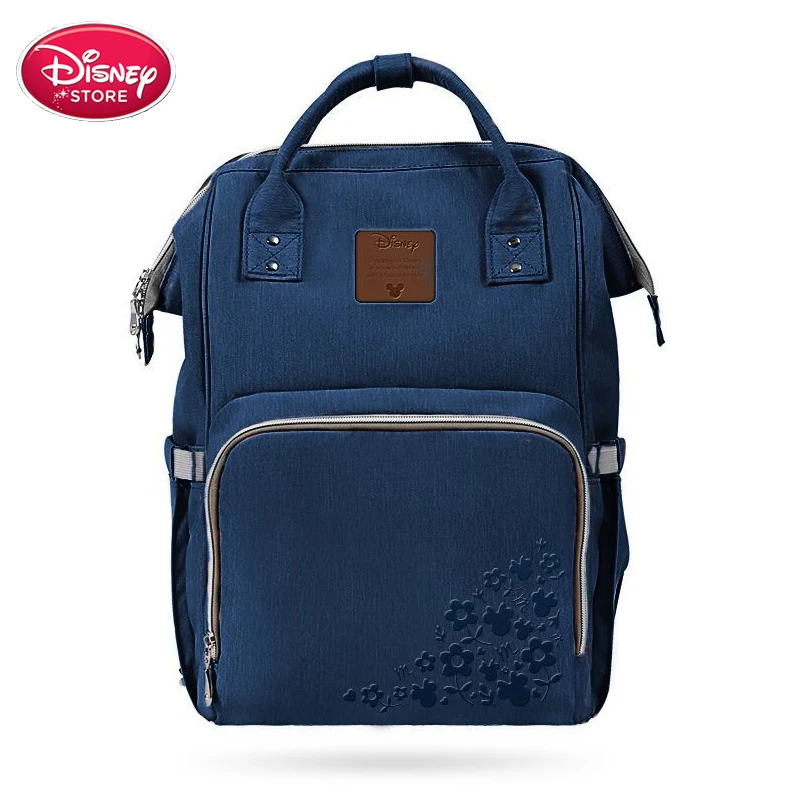 blue Рюкзак disney, сумка для подгузников для мамы, большая вместительность, многофункциональная сумка для детской коляски Mcieky, сумка для детских колясок, сумка для детского ухода - Цвет: blue