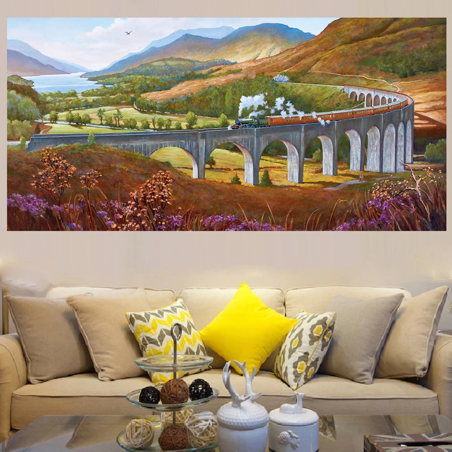 glenfinnan viaduct Full Square Round Drill 5D DIY diamond Painting mosaic Diamond landscape diamond Embroidery needlework