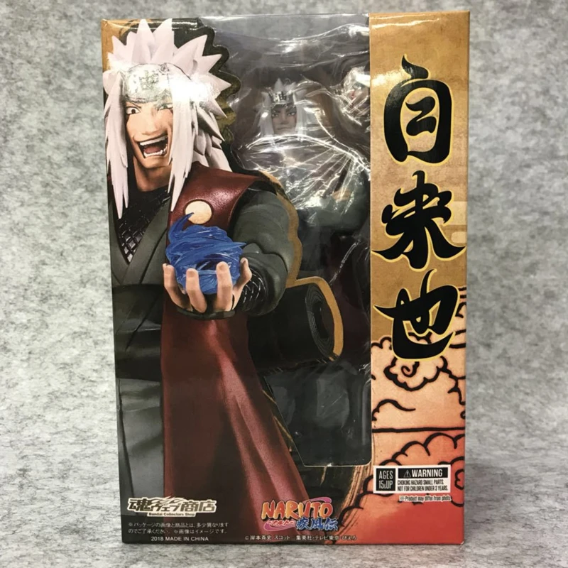 СВЧ " Аниме 16 см Наруто Shippuden Jiraiya ПВХ фигурка Коллекционная модель игрушки подарок