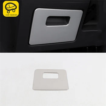 

CARMANGO Car Styling Driver Seat Storage Glove Box Case Frame Cover Trim Sticker Interior Accessories for Audi Q3 F3 2019