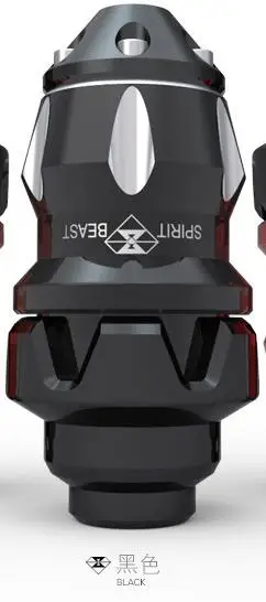 Spirit beast аксессуары для мотоциклов спортивный автомобиль PK пластик быстро Орел скутер анти-падение резиновый мотоцикл Akrapovic шатер бар - Цвет: black