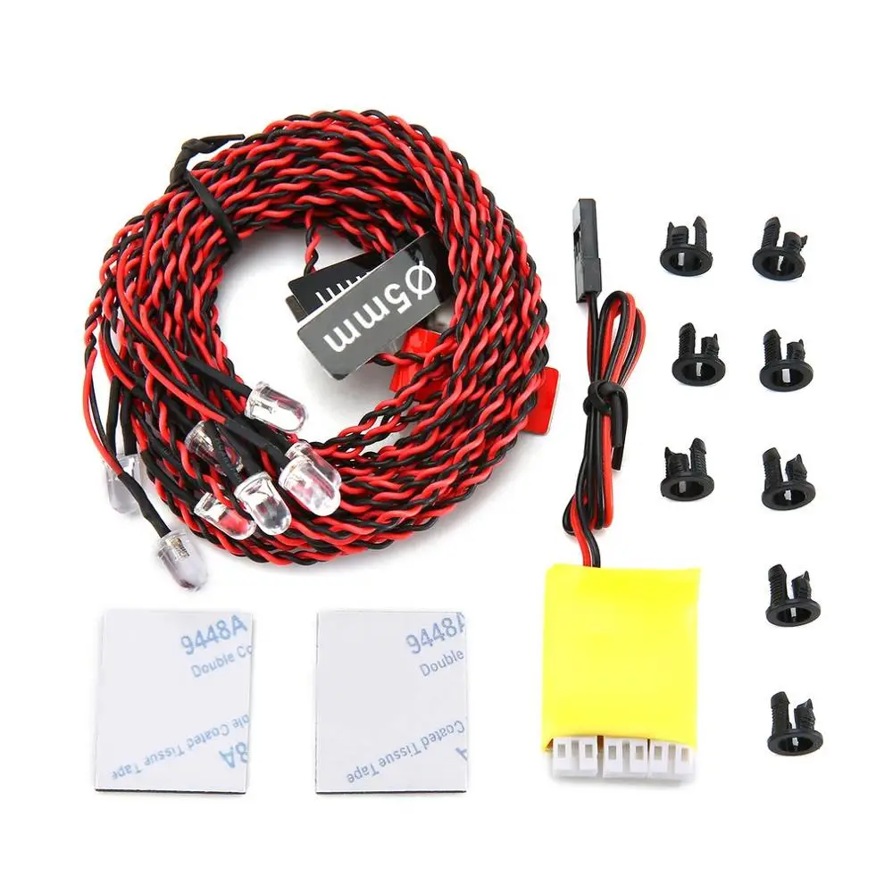 

2019 RC Lights 8 LED Lighting System Kit Simulation Flashing Lights With Control Box Accessories For RC Airplane Helicopter