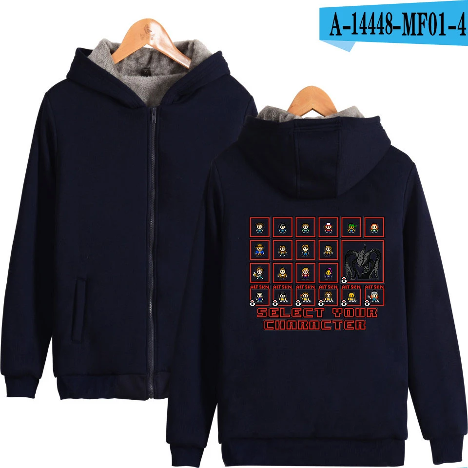 Frdun Tommee Stranger Things толстовка мужская на молнии Мода Hoodod Толстовка Повседневная утепленная толстовка с капюшоном в стиле хараджуку - Цвет: Navy Blue