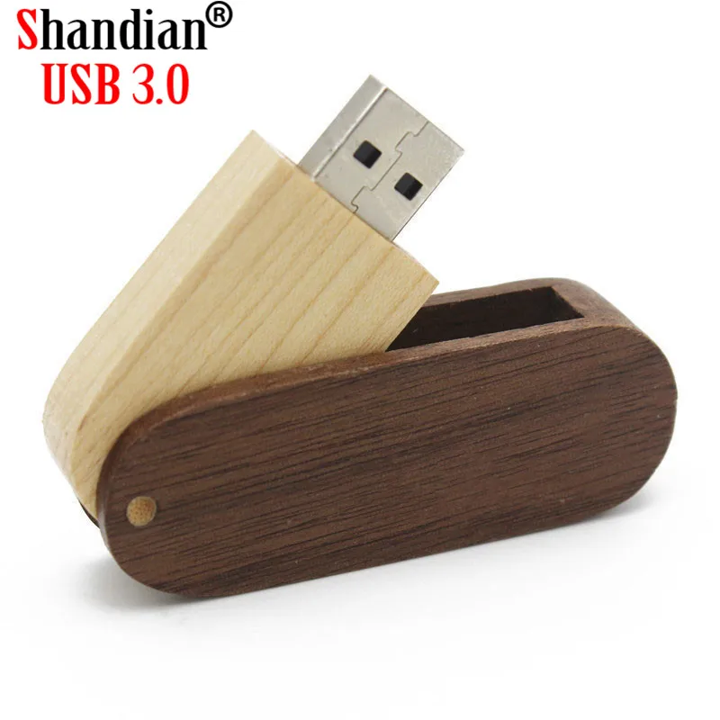 USB флеш накопитель SHANDIAN деревянный поворотный 4/8/16/32/64 гб 1 шт.|USB флэш-накопители| |