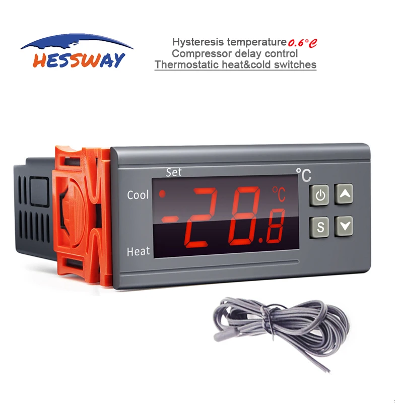Cool&ampheat adjustable constant temperature controller for Dry contact & passive relay output 10A / 16A | Канцтовары для офиса