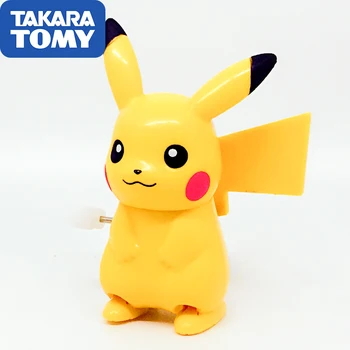 

Pokemon TAKARA TOMY Genuine Clockwork Pikachu Walking Movable Cute Pikachu Model Toy