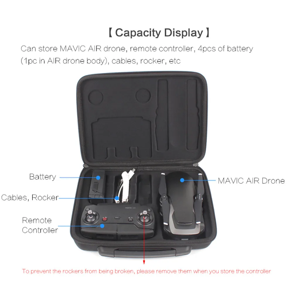 Ouhaobin водонепроницаемый чехол для хранения DJI MAVIC Air, чехол для переноски, сумки для хранения, Прямая поставка 104# D