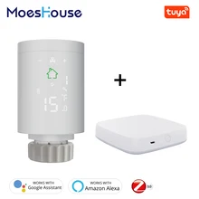 Tuya ZigBee3.0 Smart Radiator Actuator Programmable Thermostatic Radiator Valve Temperature Controller 2MQTT Setup With Alexa