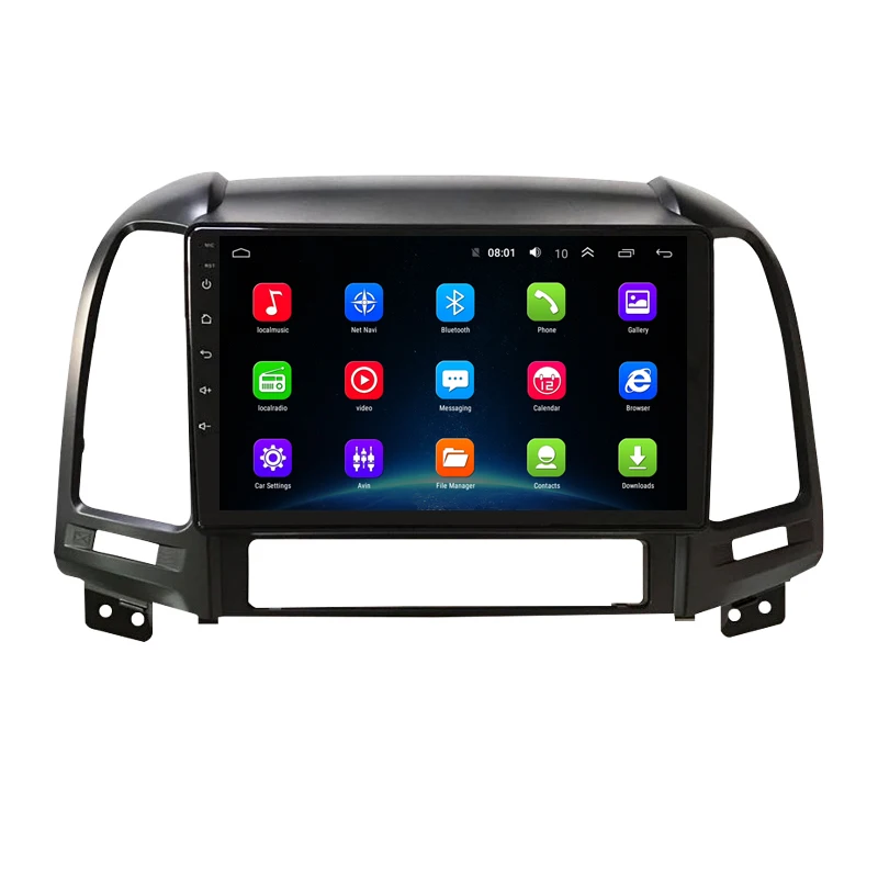 " 2.5D ips Android 8,1 автомобильный DVD мультимедийный плеер gps для hyundai Santa Fe 2006 07 08 09 10-2013 аудио DSP 32EQ Радио Навигация