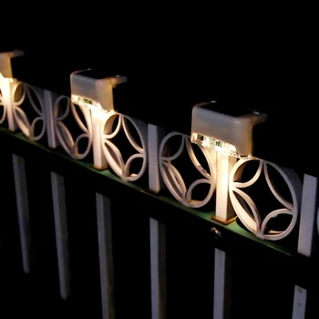 

IP65 Solar Deck Step Wall Lights Fence Decor Lamps Patio Stairs Yard Garden Automatically Recharging Fence Landscape