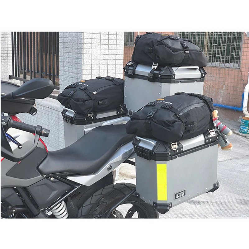 r1200gs r1250gs adv mt 09 mt07 tracer x-adv v-strom multi-function rear seat bag backpack saddlebags motorcycle waterproof bags16