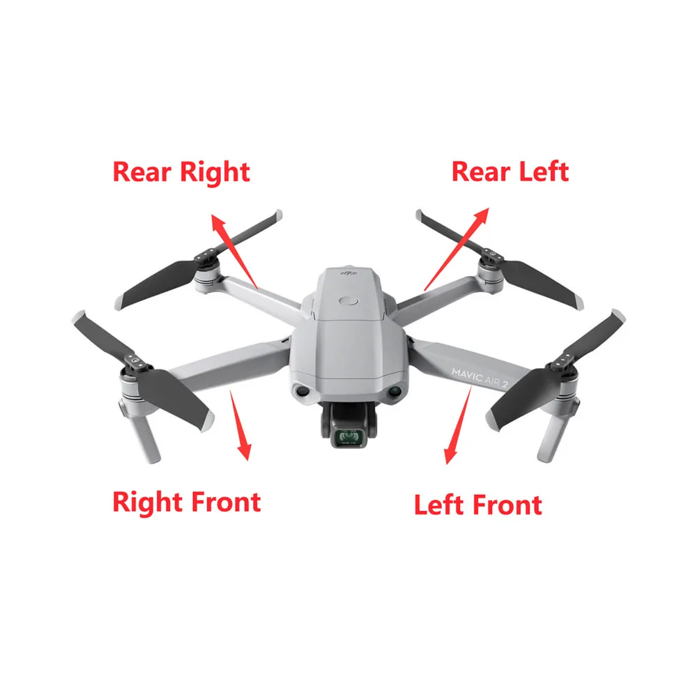 Original for DJI Mavic Air 2 Parts-Upper Middle Bottom Shell Upper Cover/Motor Arm/Left and Right Front Stand gear repair part