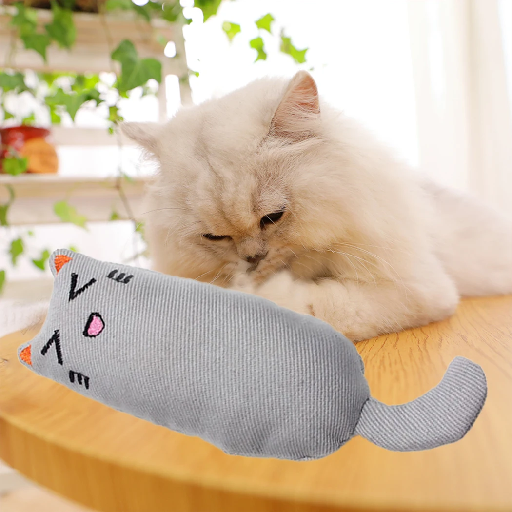 

Popular High Quanlity Cat Toy Cute Interactive Fancy Pets Teeth Grinding Catnip Toys Claws Thumb Bite Cat mint Chewing Toy